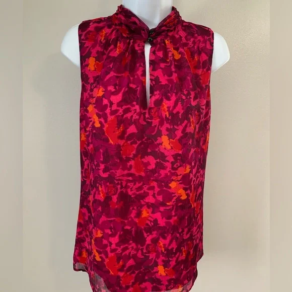 Banana Republic Fuchsia, Pink, Purple and Orange Patterned Tank - Picture 16 of 16